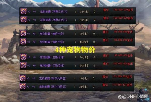 dnf宠物能交易吗(那些曾经无法交易的宠物现在还能交易吗)