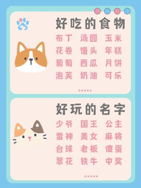 个性宠物名字(还是想纪念一些特别的东西)