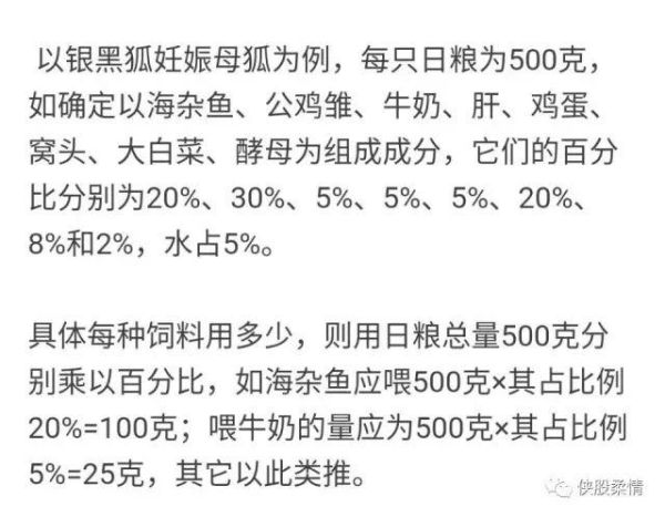 狐狸饲料(还有哪些食物适合它)